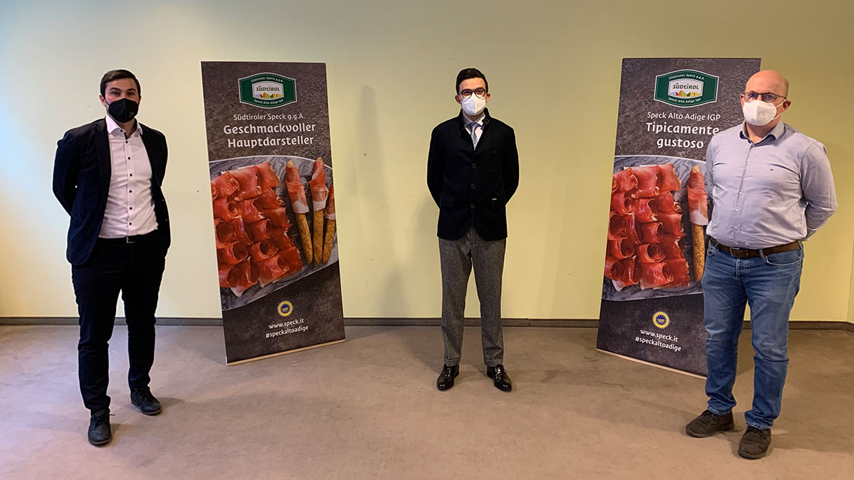 Martin Knoll, David Recla e Günther Windegger di Speck Alto Adige IGP