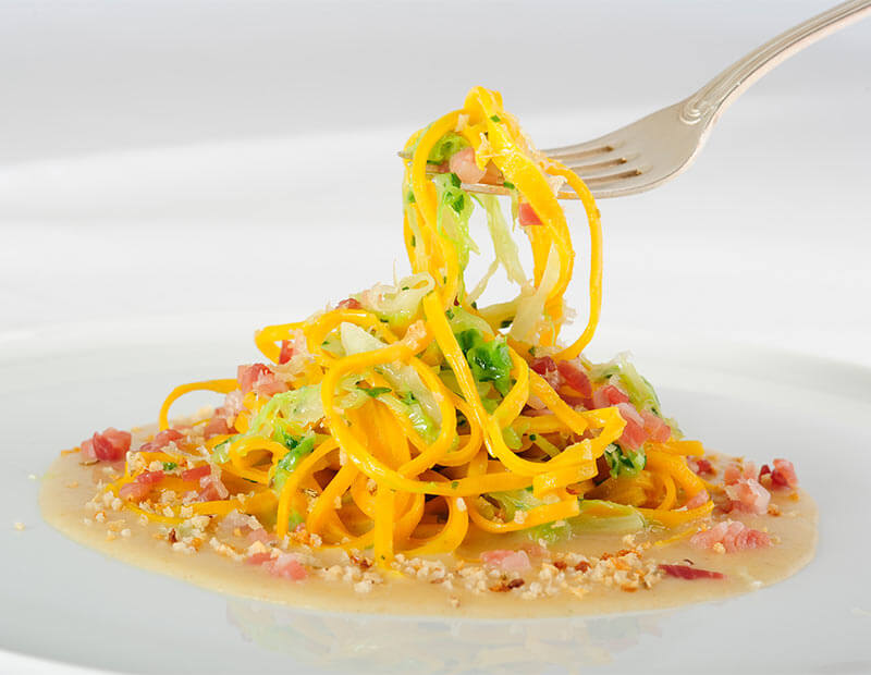 Spaghetti with Speck Alto Adige
