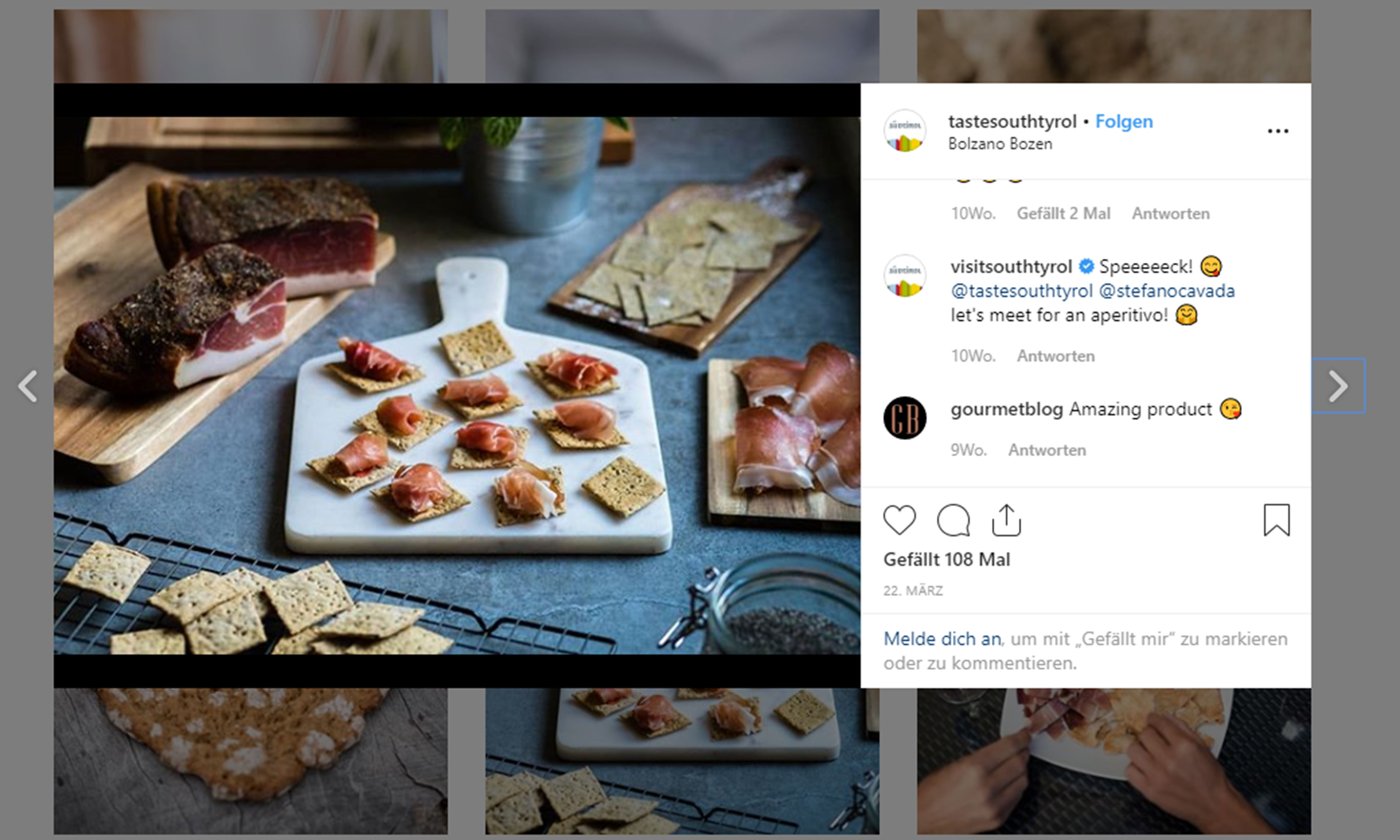 I prodotti con marchio di qualità Alto Adige su Instagram