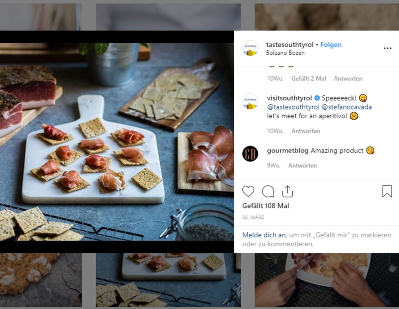I prodotti con marchio di qualità Alto Adige su Instagram
