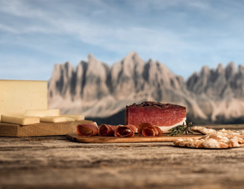 Stelvio-Käse, Speck und Schüttelbröt