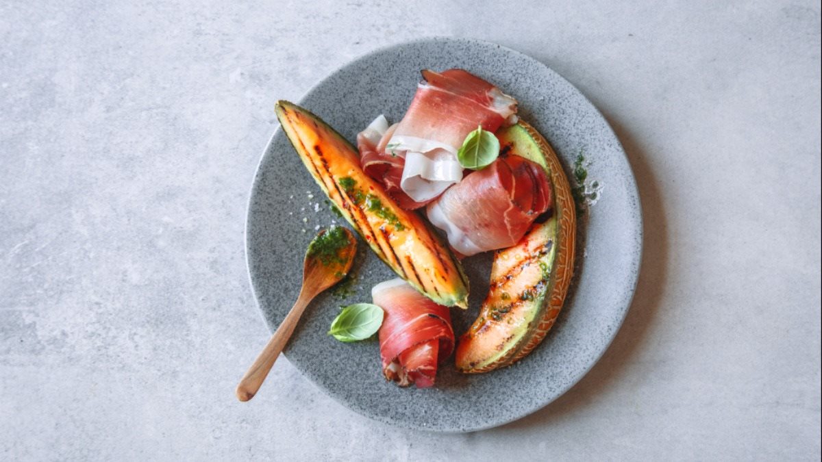 Sommerfeeling pur: Melone mit Südtiroler Speck g.g.A.