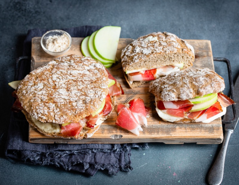 Sandwich rustique au speck