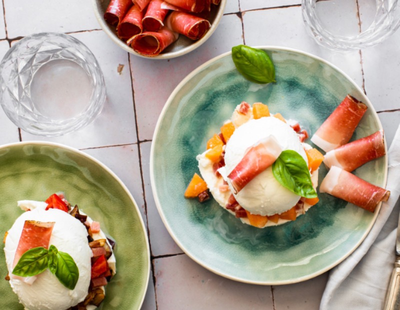 Burger di mozzarella con Speck Alto Adige IGP